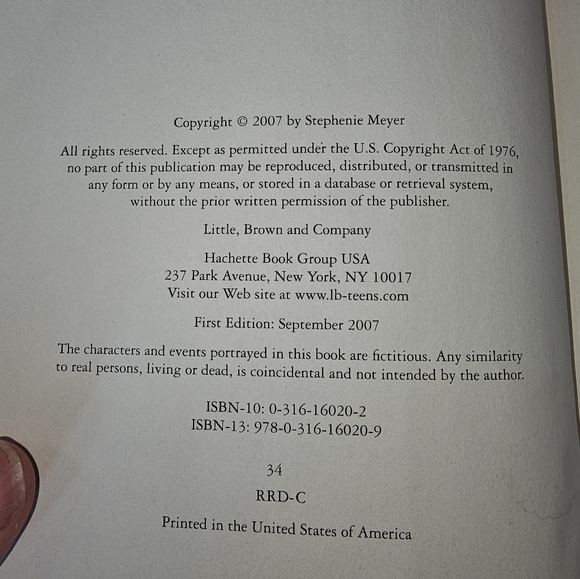 2 twilight books, 1 harcover first edition - Picture 2 of 3